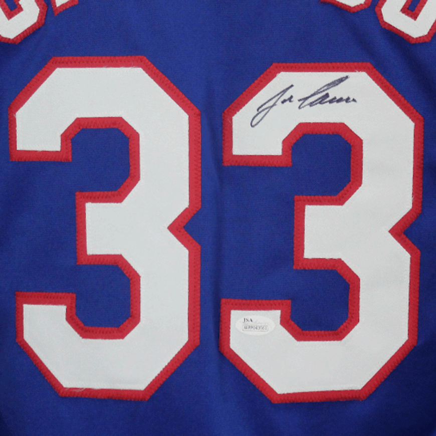 応援グッズ vtg 90s Texas Rangers 33 Canseco JERSEY Jose Canseco Signed Texas Rangers Blue Jersey (JSA COA