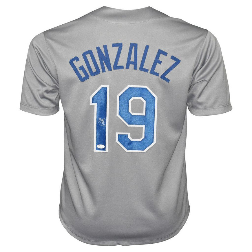 Juan Gonzalez Signed Texas Grey Baseball Jersey (JSA) -