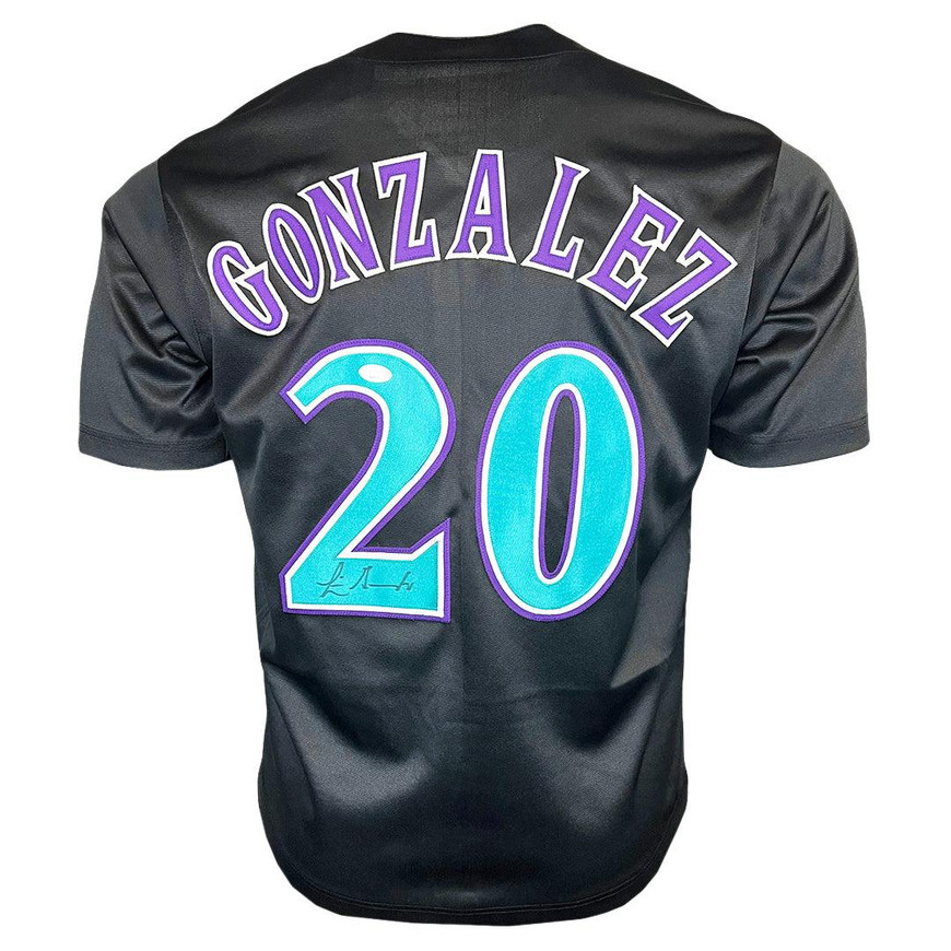 Luis Gonzalez Signed Arizona Black Baseball Jersey (JSA) -