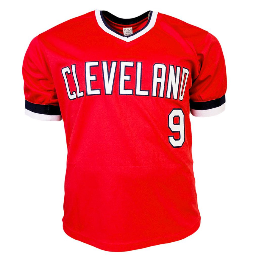 Carlos Baerga Signed Cleveland Red Baseball Jersey (JSA) -