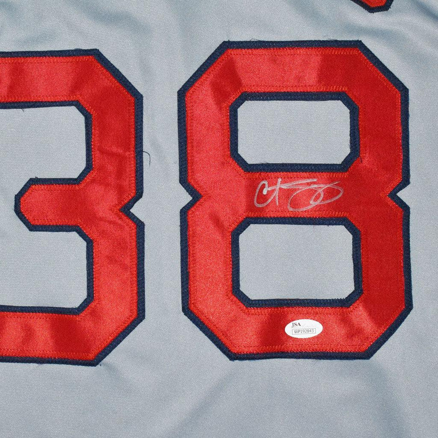 Curt Schilling Signed Boston Grey Baseball Jersey (JSA) -