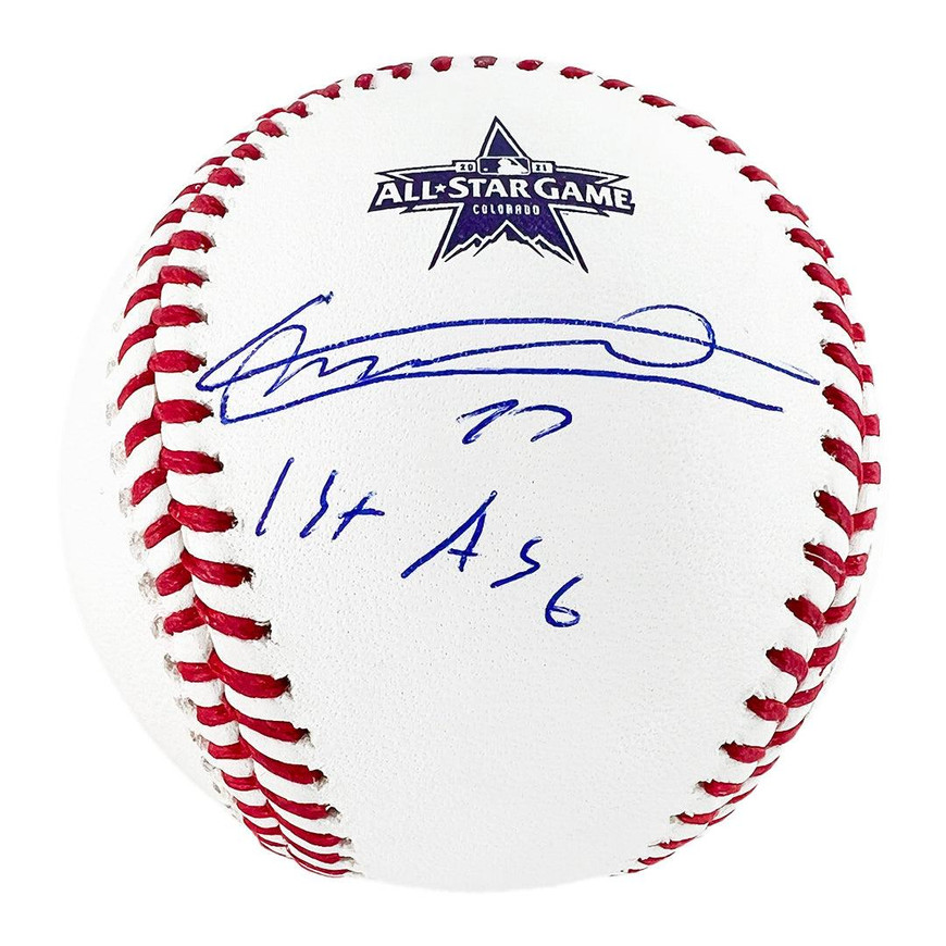 Vladimir Guerrero Jr Signed 1st ASG Inscription Rawlings