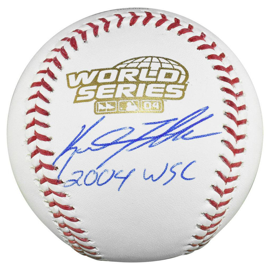 Keith Foulke Signed 04 WSC Inscription Rawlings Official MLB 2004