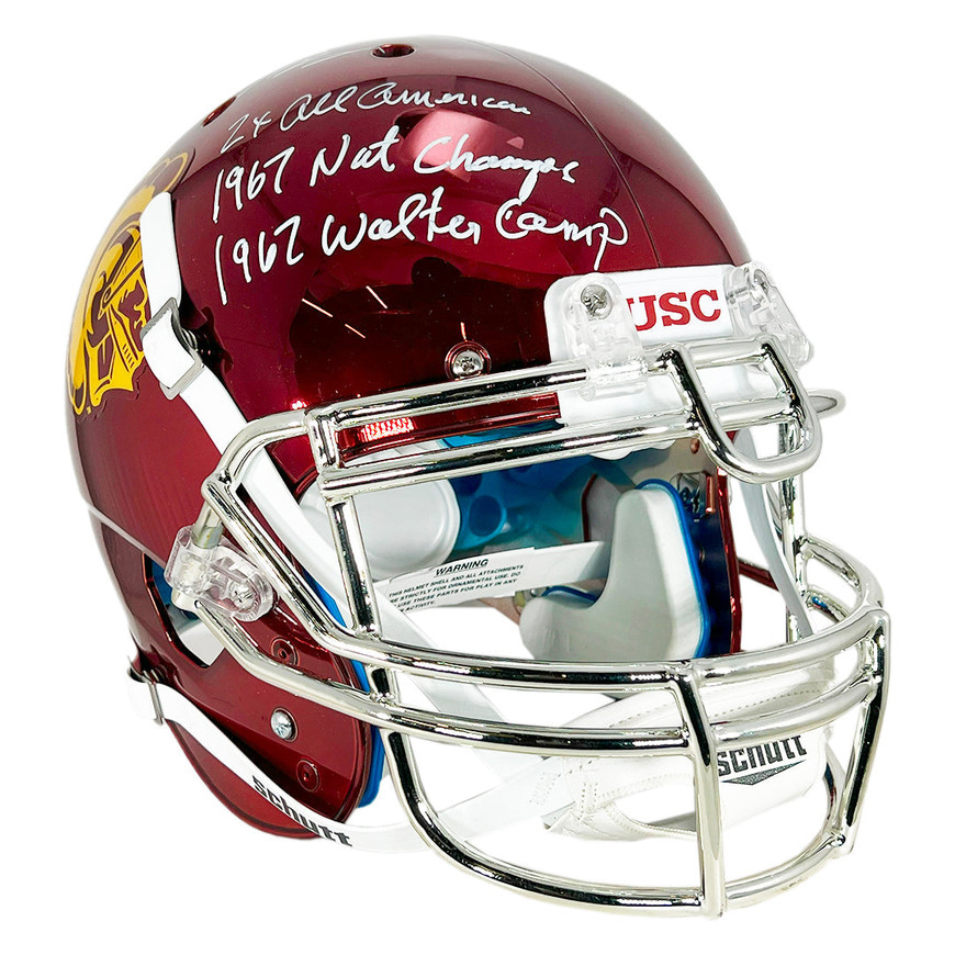 OJ Simpson Signed Three Inscription USC Trojans Authentic