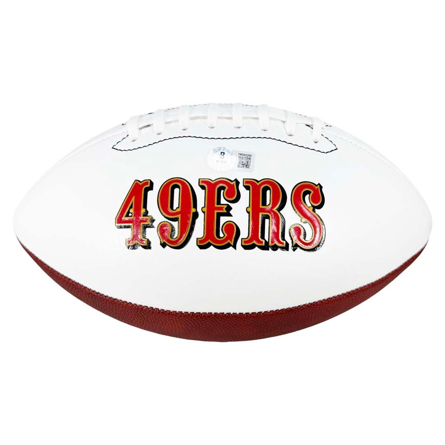 Frank Gore Signed San Francisco 49ers Logo Football (JSA) -