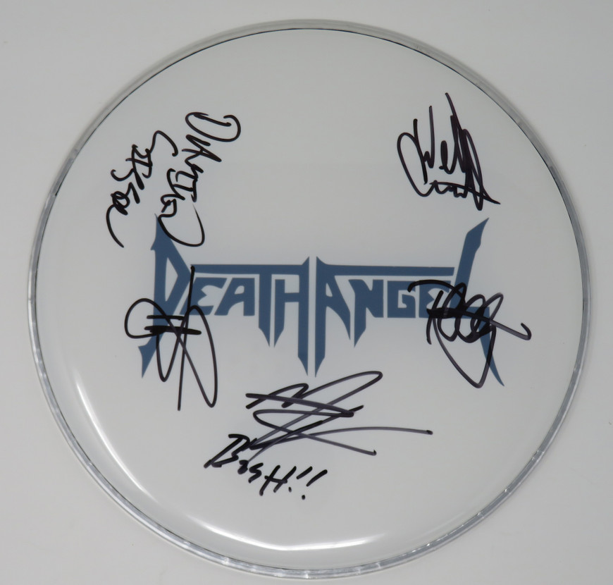 Death Angel Signed Drumhead LH-QQ34908 - Death Angel (Signed