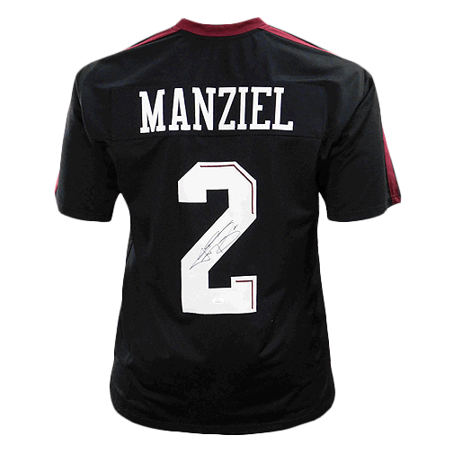 Johnny Manziel Signed Black College-Edition Jersey (JSA) -