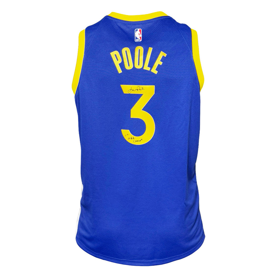Jordan Poole Signed 22 NBA Champs Inscription Authentic Jordan Poole Signed 22 NBA Champs Inscription Authentic