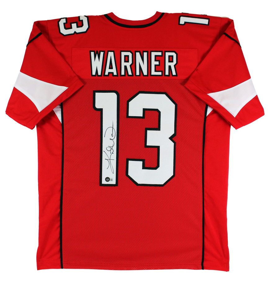 Kurt Warner Authentic Signed Red Pro Style Jersey Autographed BAS