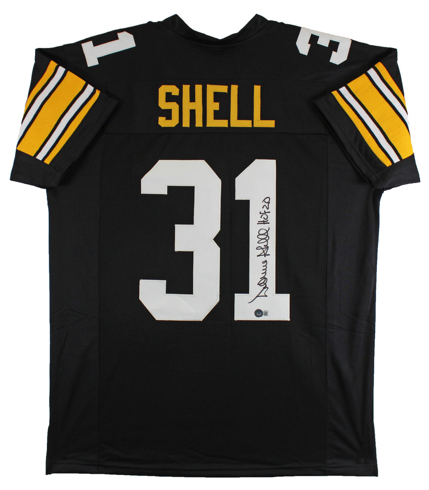 Donnie Shell Authentic Signed Black Pro Style Jersey Autographed
