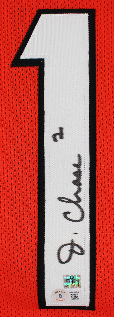 Ja'Marr Chase Authentic Signed Orange Pro Style Framed Jersey BAS