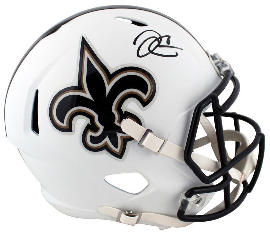 derek carr football helmet Autographed Saints F/S Speed Flex Helmet-Beckett W Hologram *Smeared Las Vegas Raiders NFL Helmet