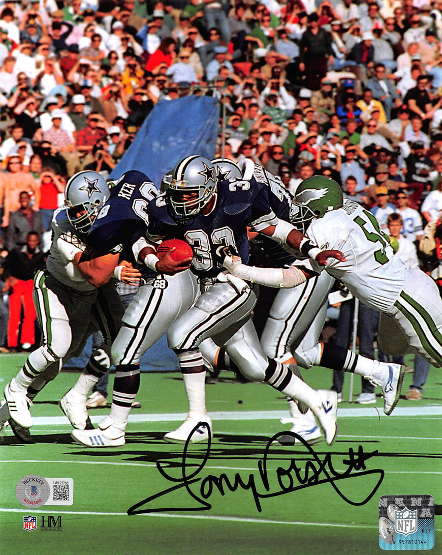 Cowboys Tony Dorsett Authentic Signed 8x10 Vertical Photo Vs