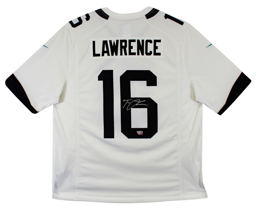 Jaguars Trevor Lawrence Authentic Signed White Nike Limited Jersey
