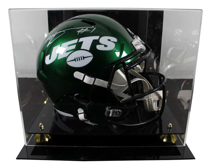 Jets Ahmad "Sauce" Gardner Signed 2019-23 F/S Speed Rep Helmet W/ Case BAS  Wit