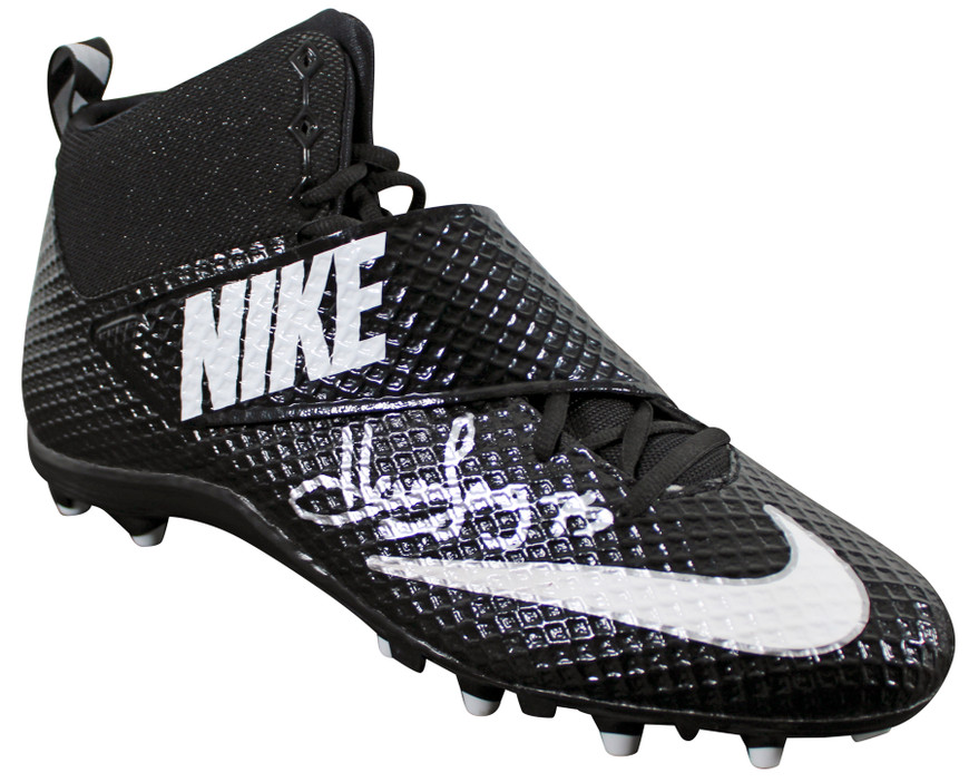 Raiders Howie Long Signed Black Nike Strike Pro Football Right
