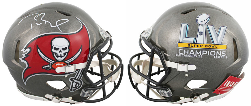 Buccaneers Tom Brady Signed SB LV Champs Full Size Speed Proline