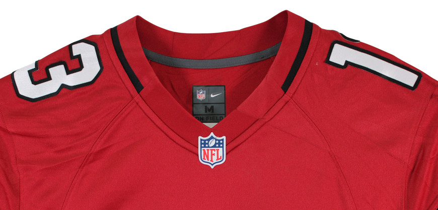 Cardinals Kurt Warner Signed Red Nike Game Jersey w/ Black Sig BAS