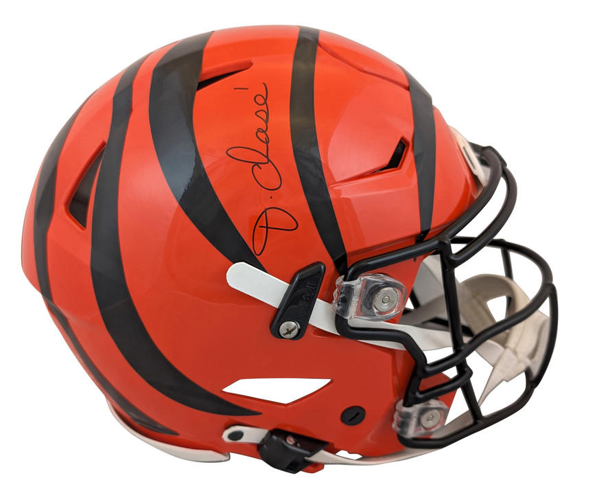 cincinnati bengals authentic football helmet Full Size Riddell Speed field designs Bengals Ja'Marr Chase Authentic Signed