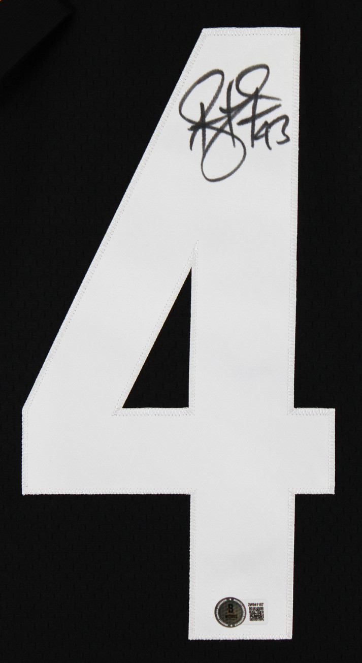 Steelers Troy Polamalu Authentic Signed Black Mitchell & Ness