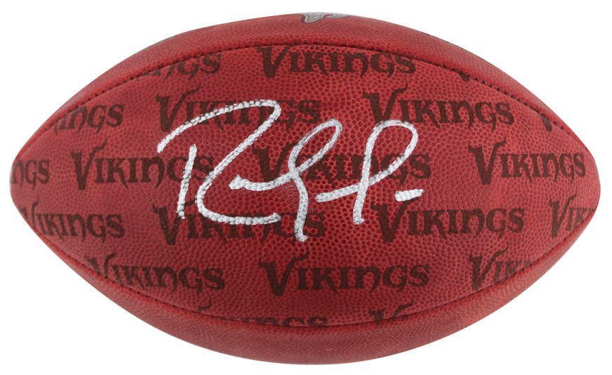 BOOTLEGGERS MACK 両面プリント フットボールT L相当 Vikings Randy Moss Signed 