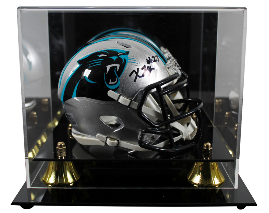 Panthers Xavier Legette Authentic Signed Speed Mini Helmet w/ Case