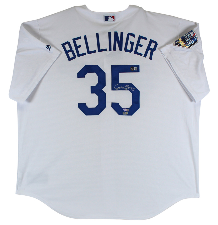 Dodgers Cody Bellinger Signed White Majestic Jersey w/ 2018 WS