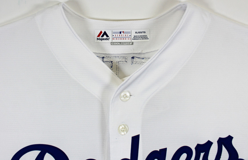 Dodgers Mookie Betts Authentic Signed White Majestic Cool