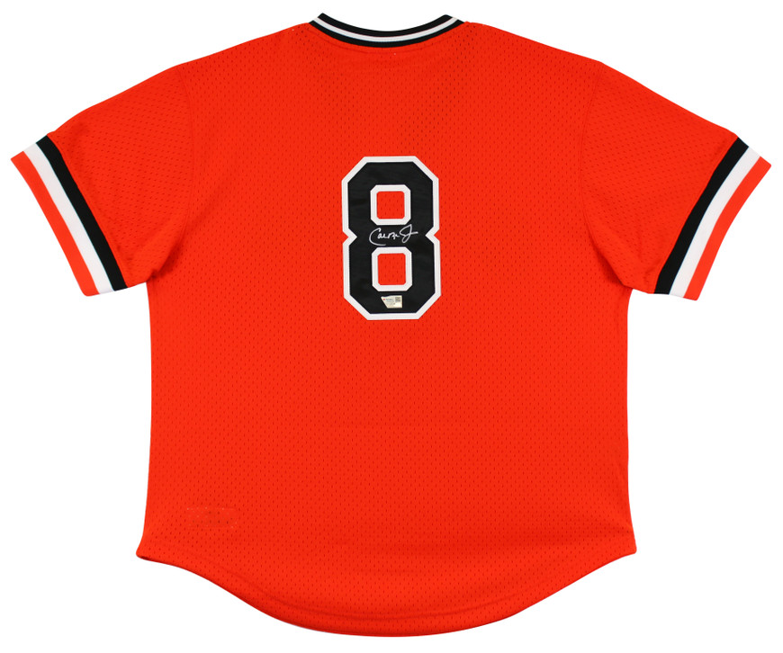 福大大濠　ポロシャツ　ノースリーブ　サイン色紙　バスケ Orioles Cal Ripken Jr. Authentic Signed Orange BP Nike Jersey Fanatics