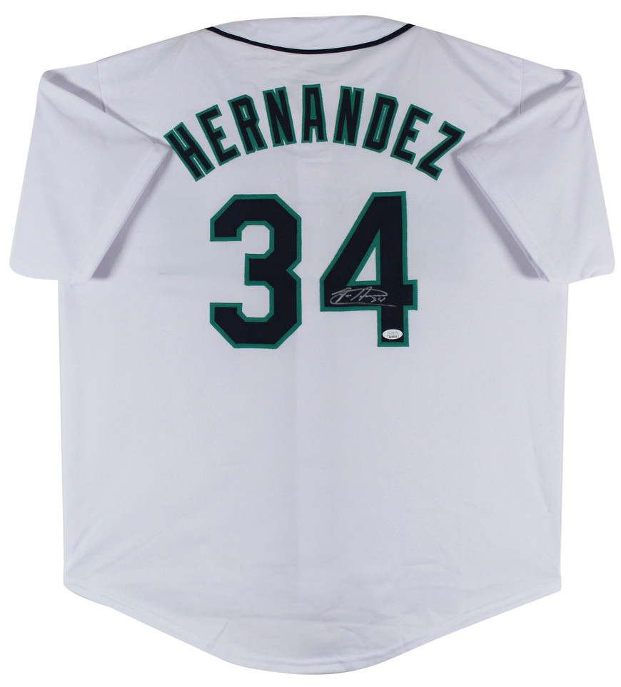 Felix Hernandez Authentic Signed White Pro Style Jersey