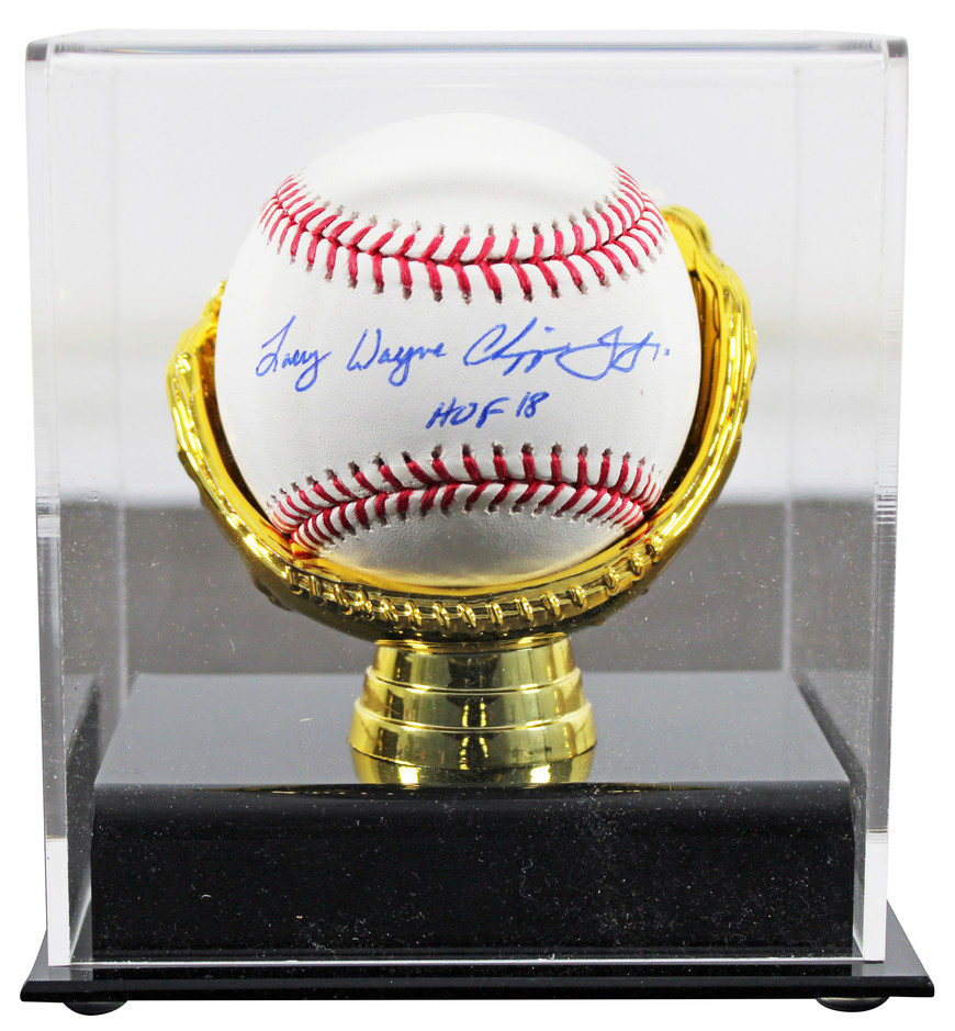 Braves Larry Wayne Chipper Jones Jr. HOF 18 Authentic Signed Oml