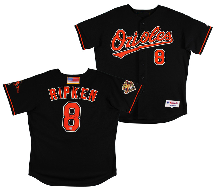 Orioles Cal Ripken Signed Black Nike 100 Season Authentic