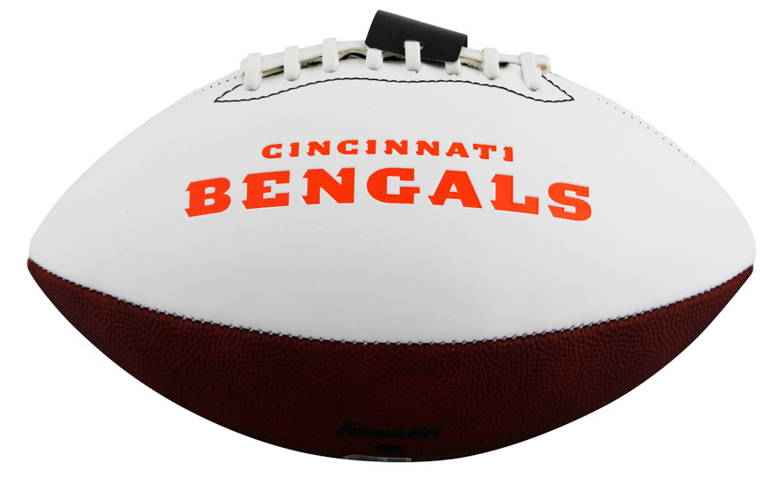 Bengals Boomer Esiason Signed Franklin White Panel Logo Football
