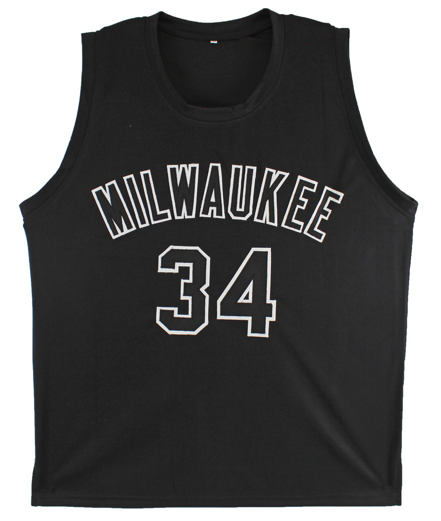 Giannis Antetokounmpo Authentic Signed Black Pro Style Jersey w