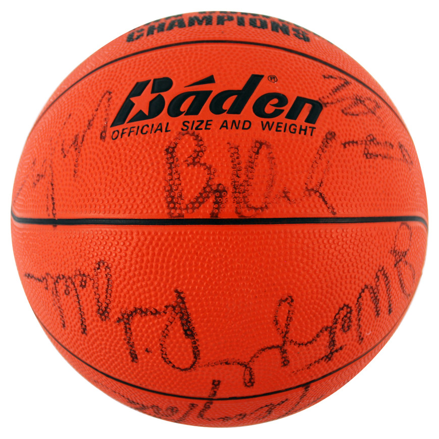 1990 Blazers (14) Drexler, Ainge, Robinson Signed Baden Basketball