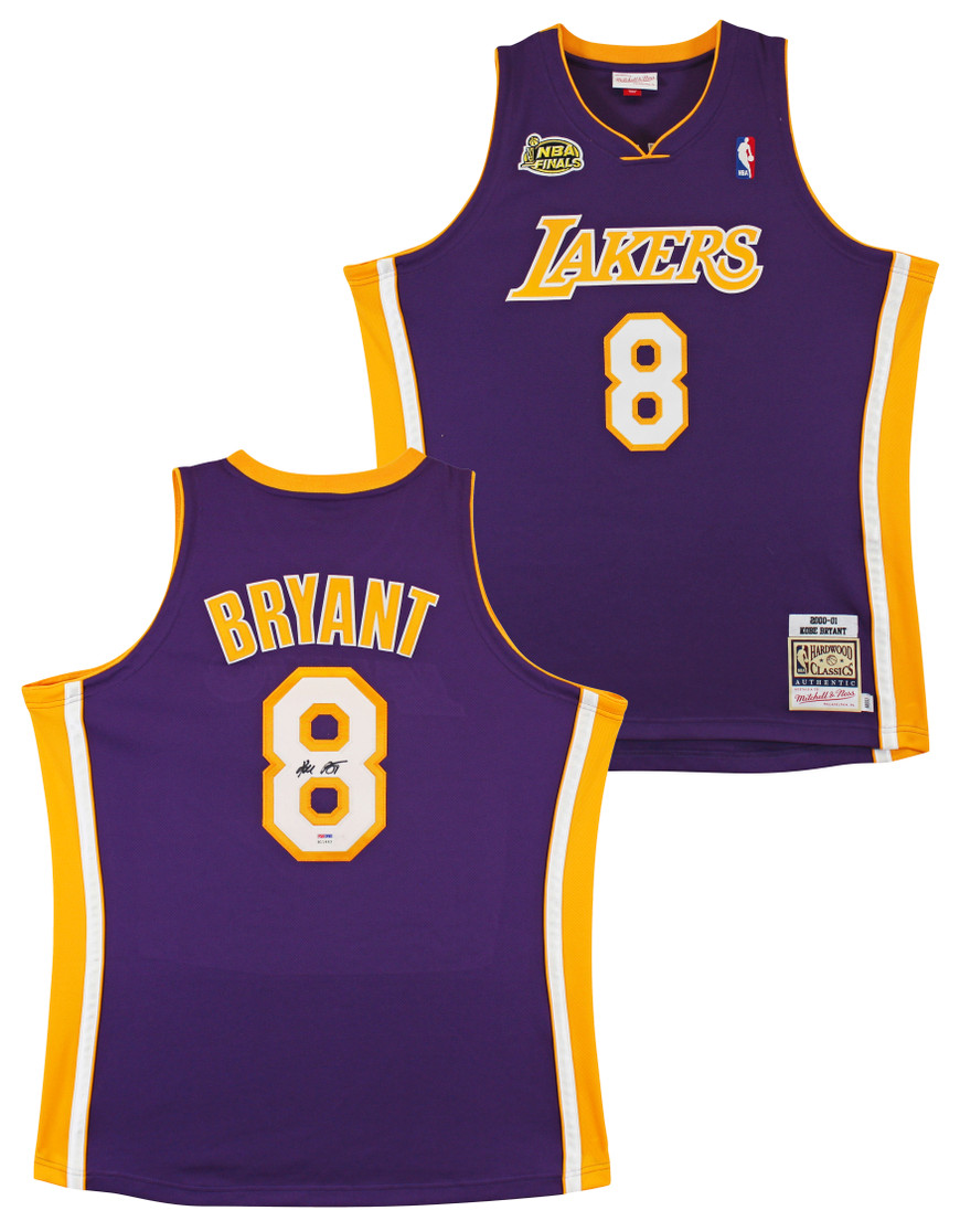 Lakers Kobe Bryant Signed Purple M&N 2000-01 HWC Authentic