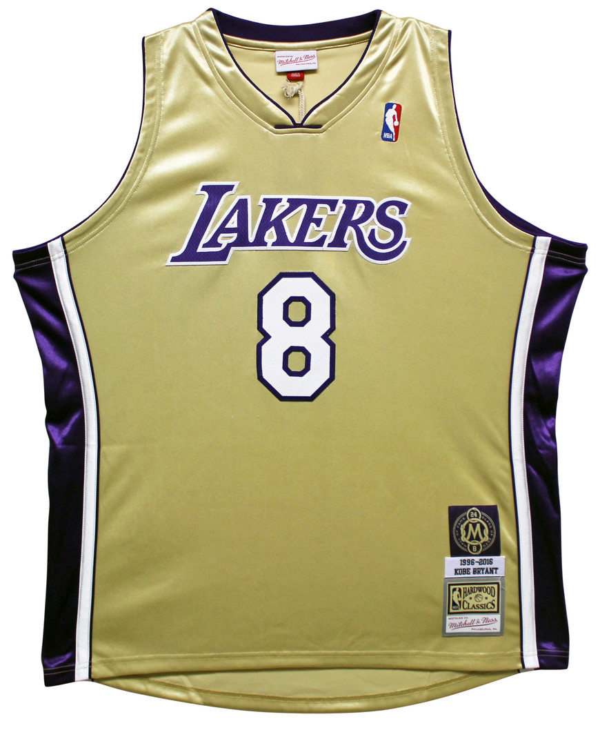 Kobe❣️Gold Label. パラシリ. 50シリ❗️❗️❗️ Lakers Kobe Bryant Signed M&N 1996-16 Black Mamba HOF HWC Jersey