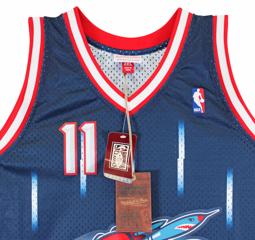 Rockets Yao Ming Signed Blue M&N 2002-03 HWC Swingman Jersey BAS