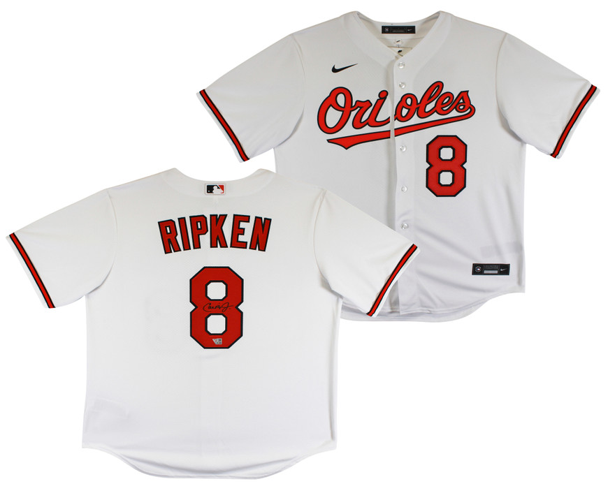 Orioles Cal Ripken Jr. Authentic Signed White Nike Jersey