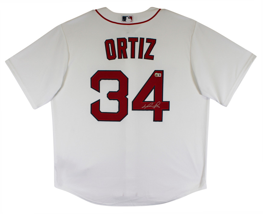 Red Sox David Ortiz Authentic Signed White Nike Jersey Autographed