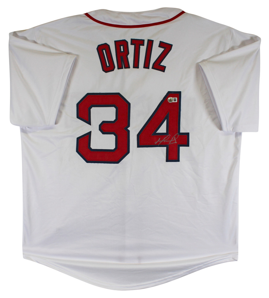 David Ortiz Authentic Signed White Pro Style Jersey Autographed