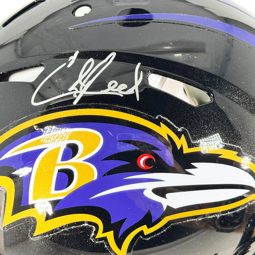 Ed Reed Signed Baltimore Ravens Authentic Speed Full-Size Football ...