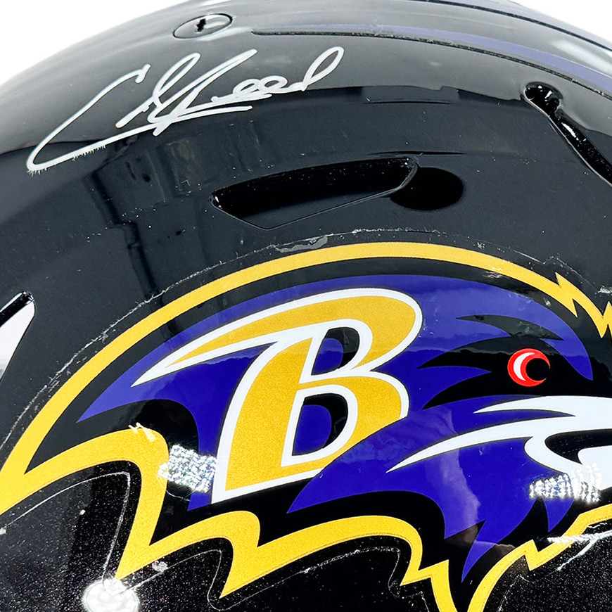 Ed Reed Signed Baltimore Ravens Authentic SpeedFlex Full-Size Football ...