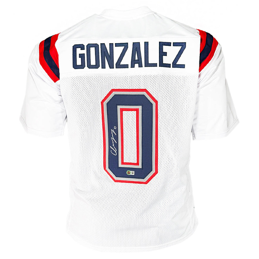 トッテナム 公式 復刻レプリカユニホーム【made in UK】 Christian Gonzalez Signed New England White Football Jersey