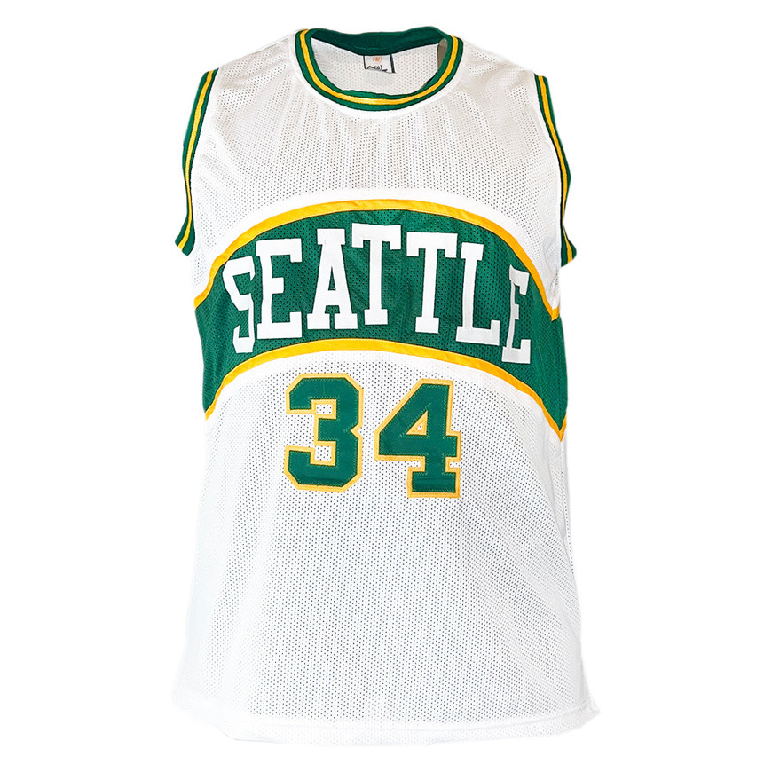 Mitchell & Ness NFL デッカーソン ジャージ Xavier McDaniel Signed Seattle White Basketball Jersey (Beckett) -