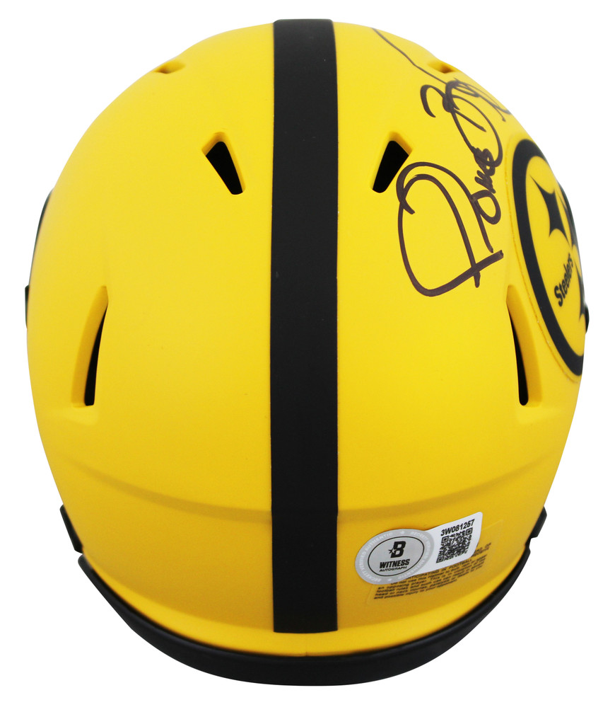 Steelers Jerome Bettis Signed Rave Speed Mini Helmet W/ Case BAS