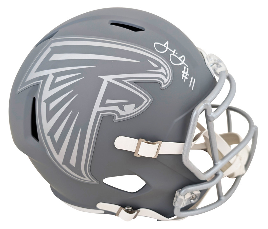 atlanta falcons chrome riddell speed mini football helmet you can collect all your teams minis without taking up much room Falcons Julio Jones Signed Slate
