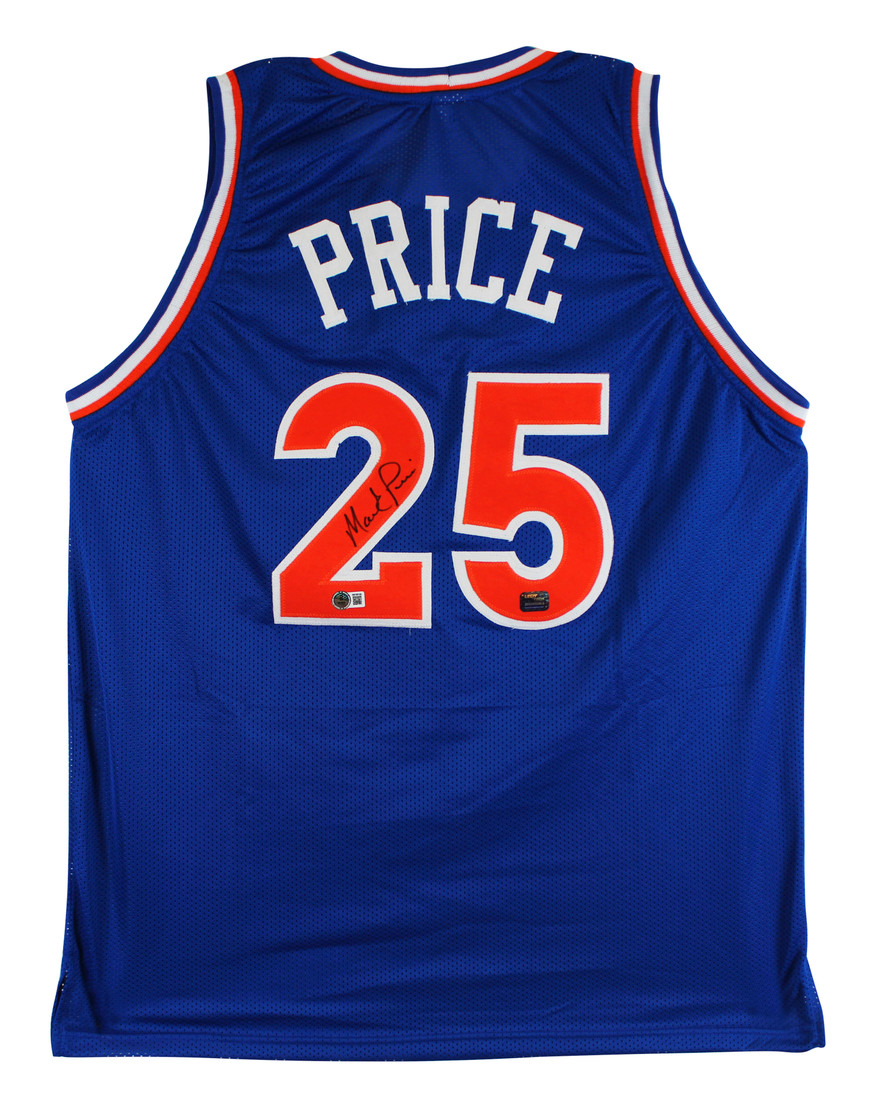 Mark Price Authentic Signed Blue Pro Style Jersey Autographed BAS
