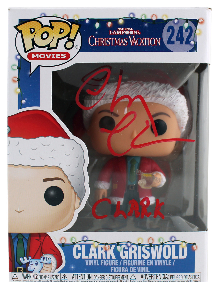 Chevy Chase Christmas Vacation Clark Signed Funko Pop Vinyl Figure