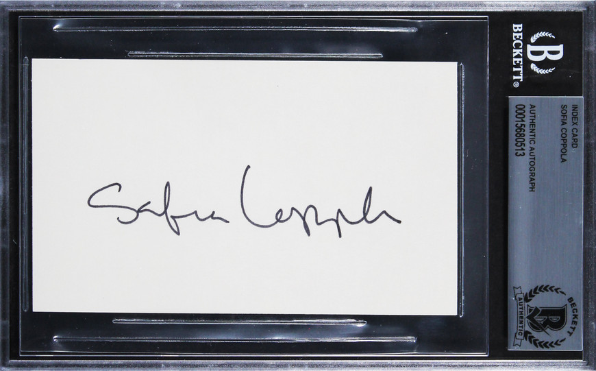 Sofia Coppola Lost in Translation Authentic Signed 3x5 Index Card